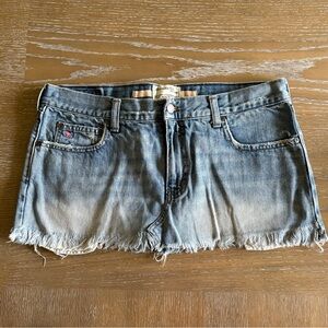 Abercrombie & Fitch Blue Jean Shorts Distressed Cut-Off Style